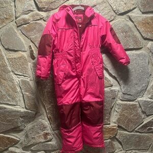 Pink Platinum Fuchsia and Maroon Snowsuit